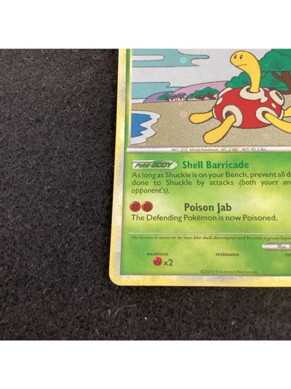 Shuckle 11/123 Heartgold & Soulsilver Pokemon TCG Card Holo Rare 2010 EX Cond